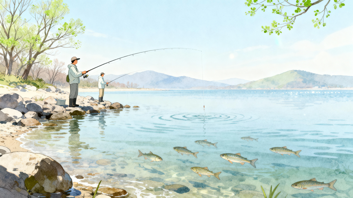 釣り用語「乗っ込み」のイメージ画像