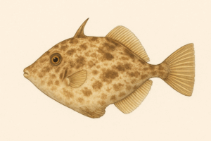 カワハギのイラスト